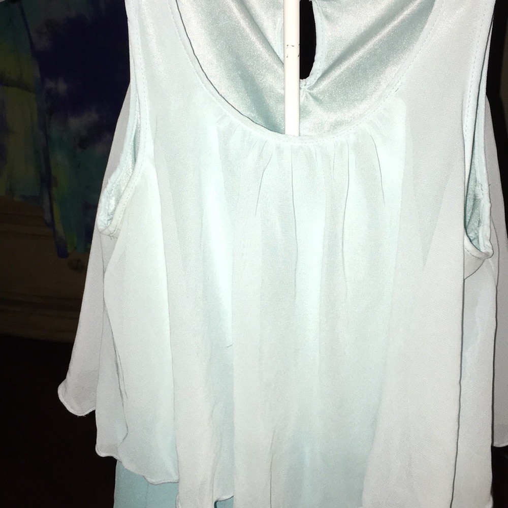H & M 9/10 years old 3 Tone Light Blue Dress - Picture 2 of 6